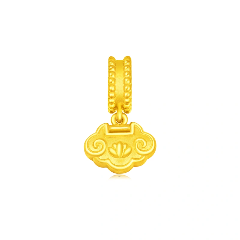 999 Gold charm
