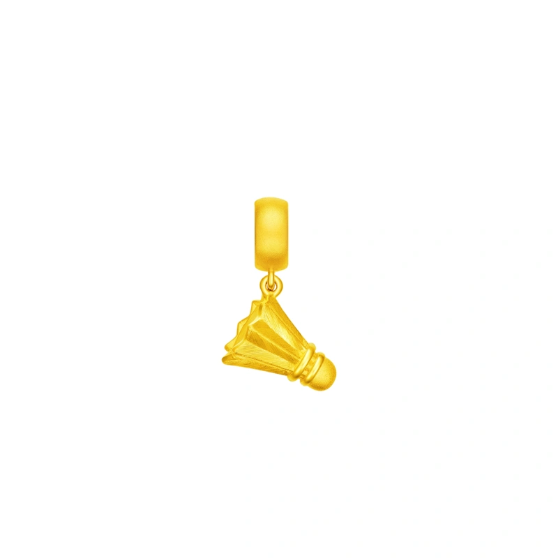 Shuttlecock 999 Gold charm