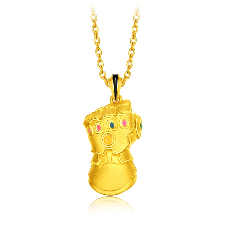 無限手套999足金工藝精品吊墜