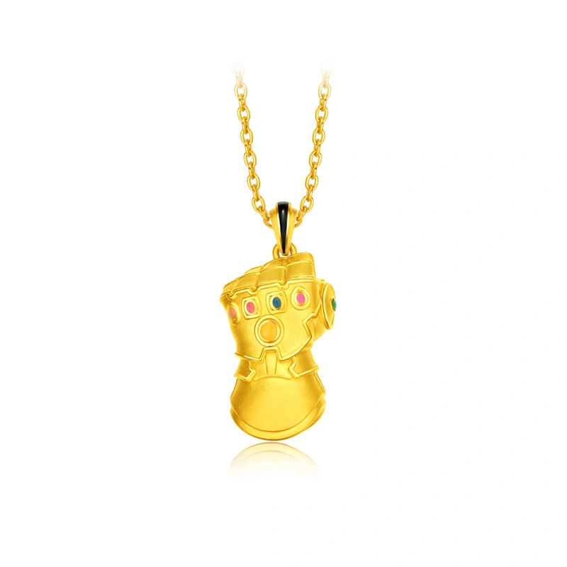 Infinity Gauntlet 999 Gold pendant