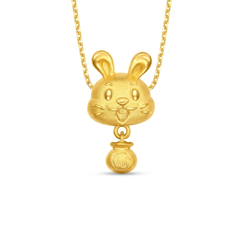999 Gold charm