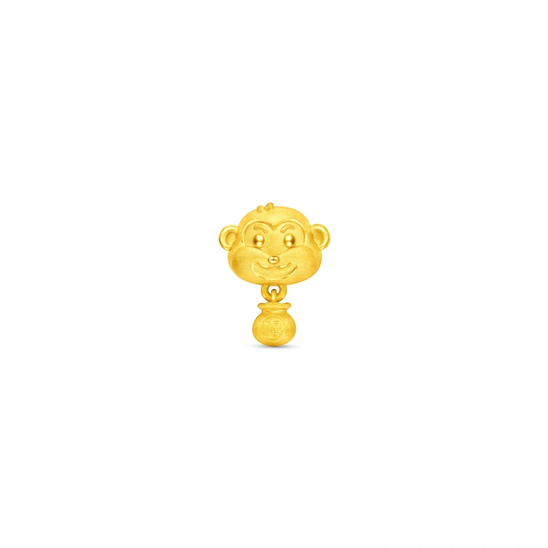 999 Gold charm