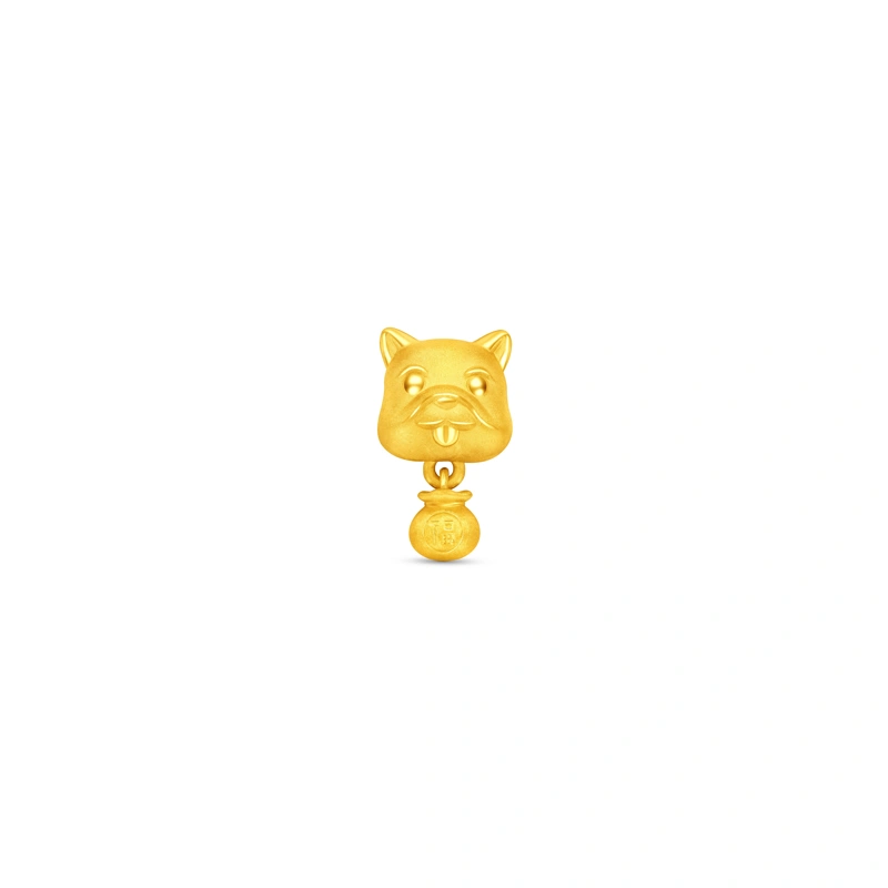 999 Gold charm
