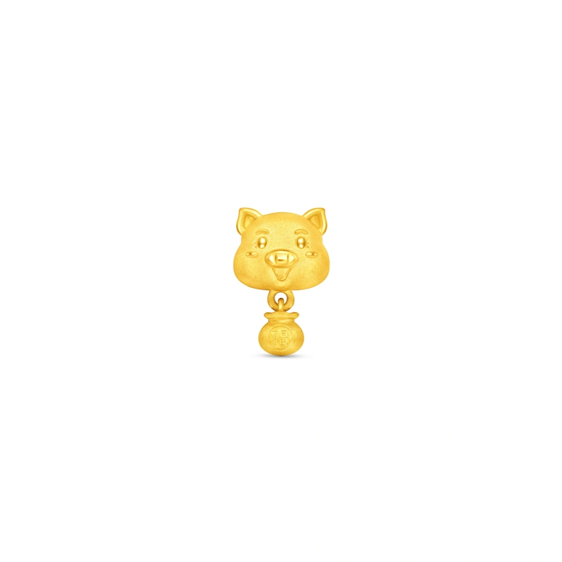 999 Gold charm