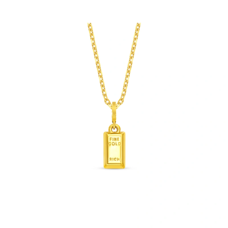 Gold Brick (Small) 999 Gold charm