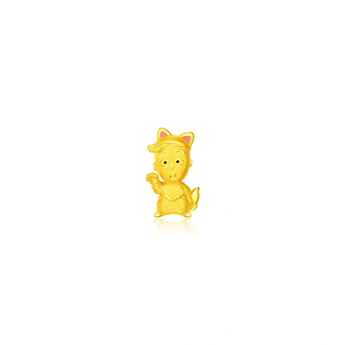 花輪貓貓999足金工藝精品吊墜