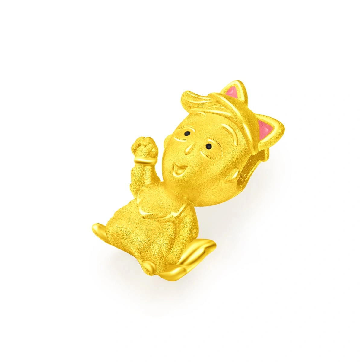 花輪貓貓999足金工藝精品吊墜