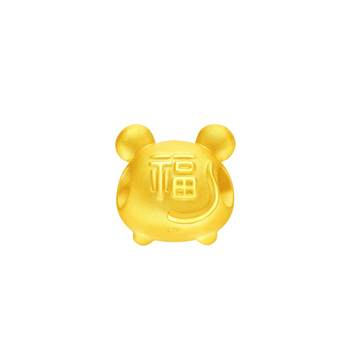 抱心心鼠999足金工藝精品串飾