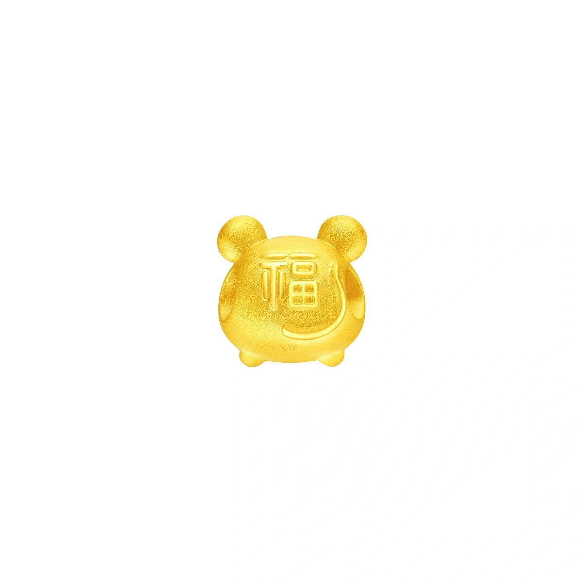 抱心心鼠999足金工藝精品串飾