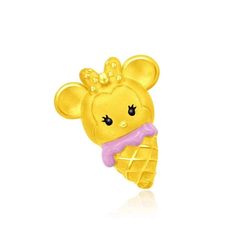 Ice-Cream Collection - Minnie Mouse 999 Gold charm