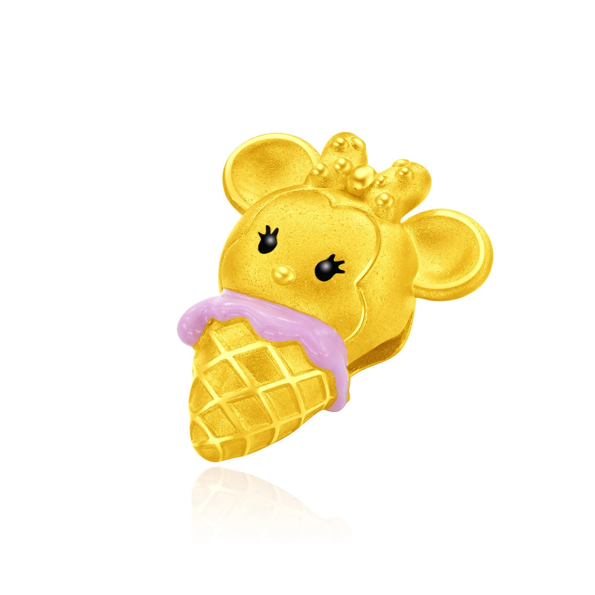 Ice-Cream Collection - Minnie Mouse 999 Gold charm