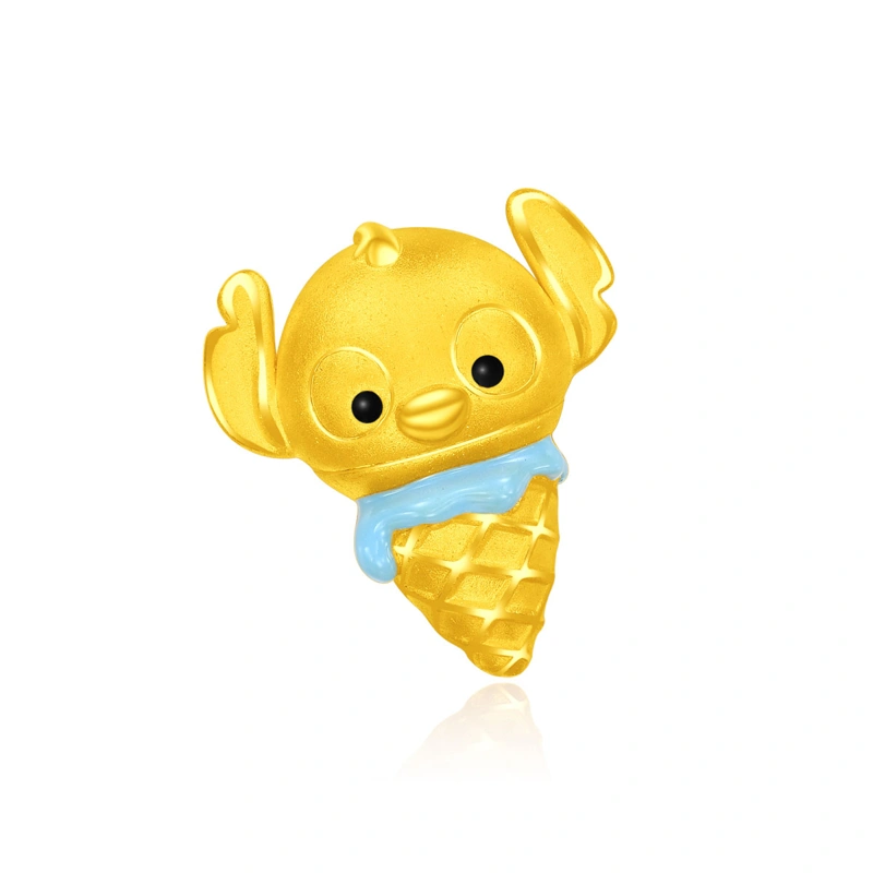 Ice-Cream Collection - Stitch 999 Gold charm