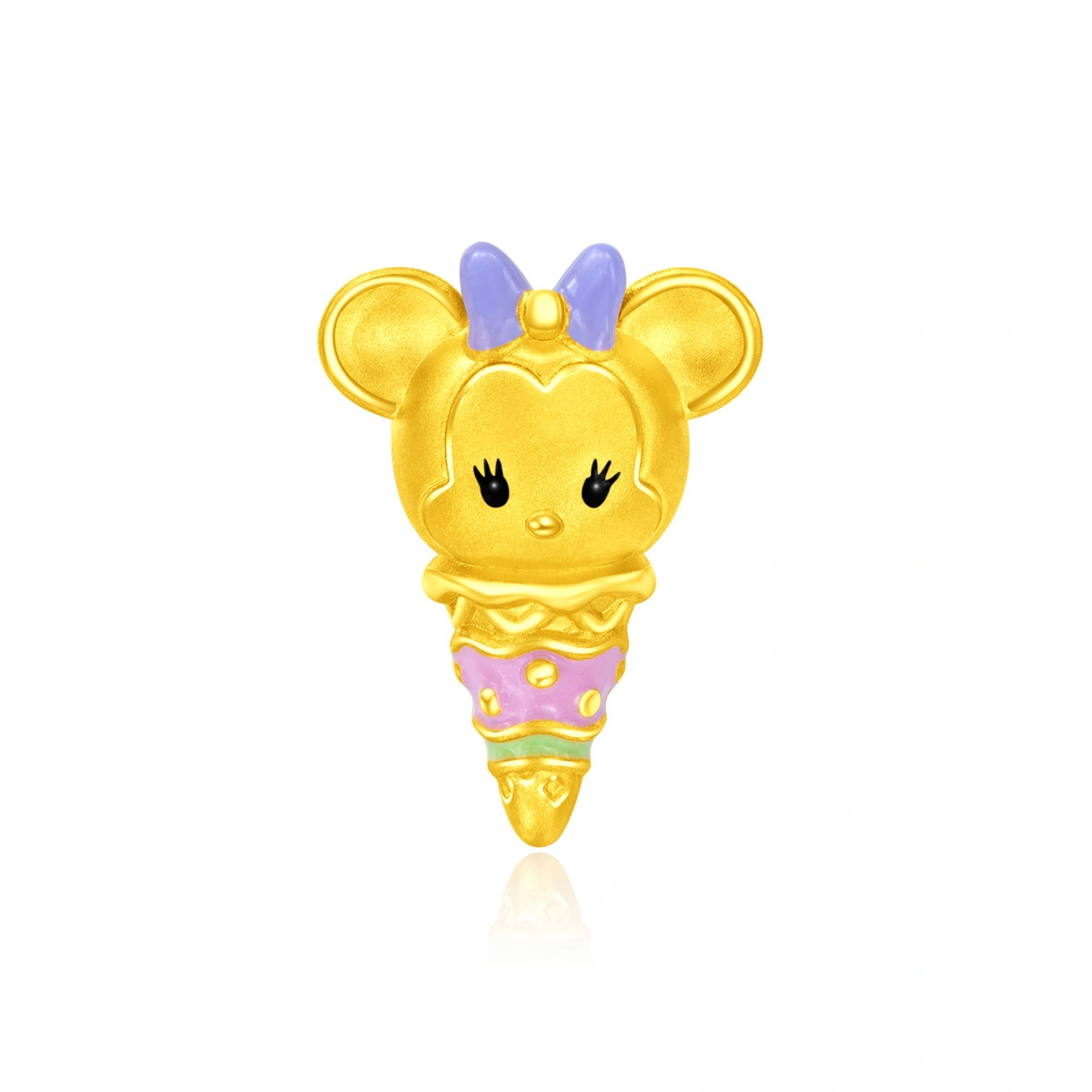 Ice-Cream Collection - Minnie Mouse 999 Gold charm