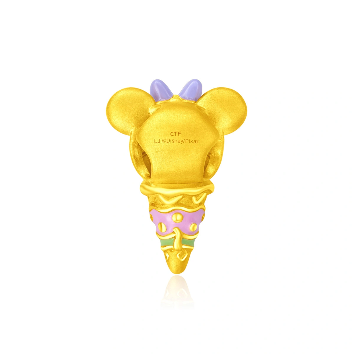 Ice-Cream Collection - Minnie Mouse 999 Gold charm