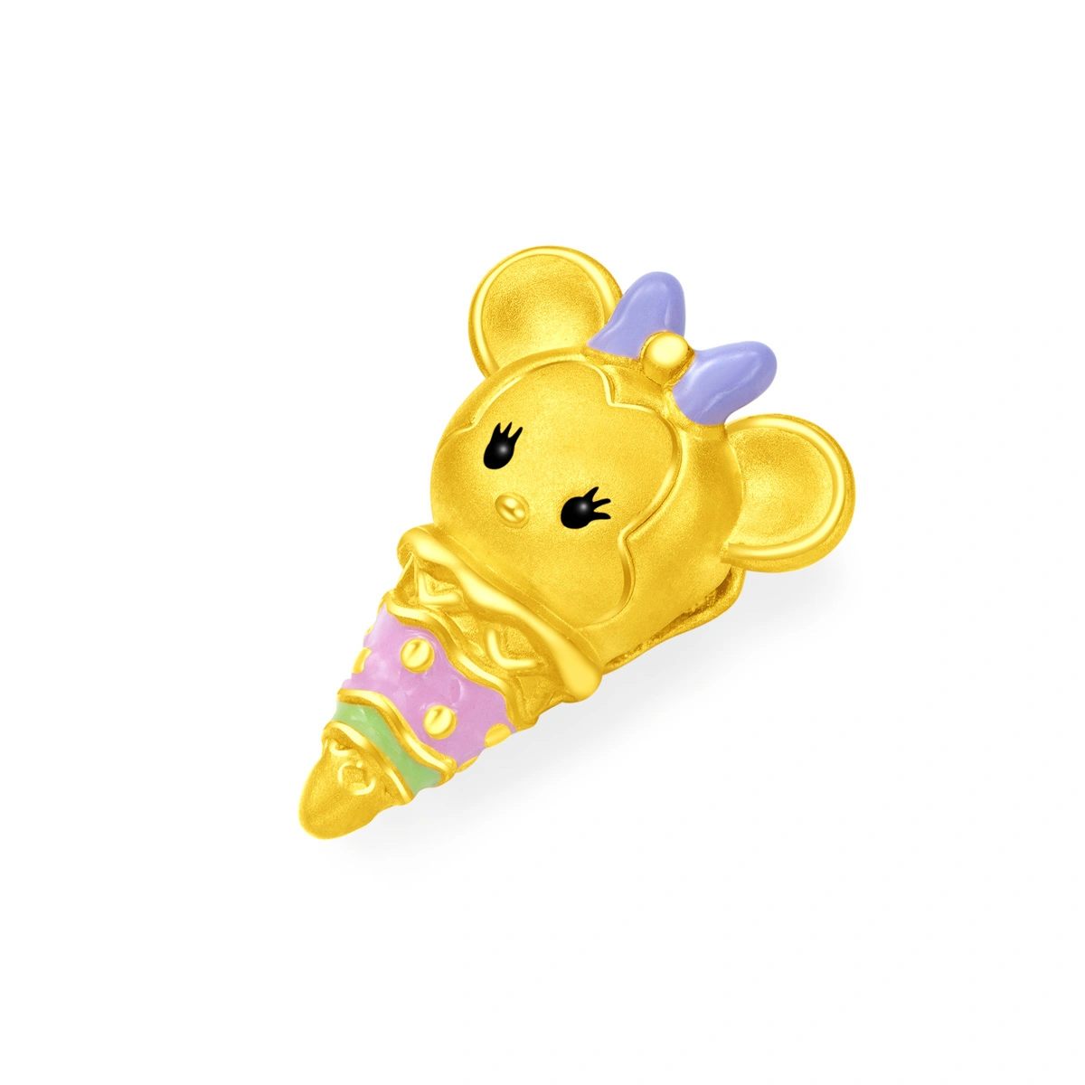 Ice-Cream Collection - Minnie Mouse 999 Gold charm