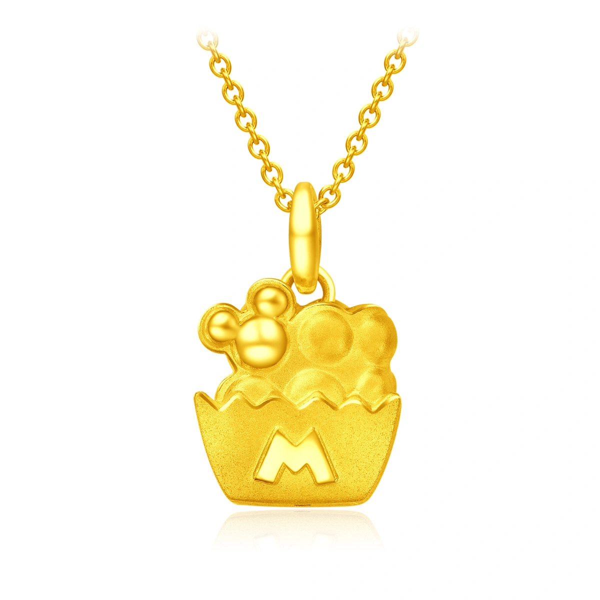 Foodie Collection - Egg Waffle Mickey Mouse 999 Gold pendant