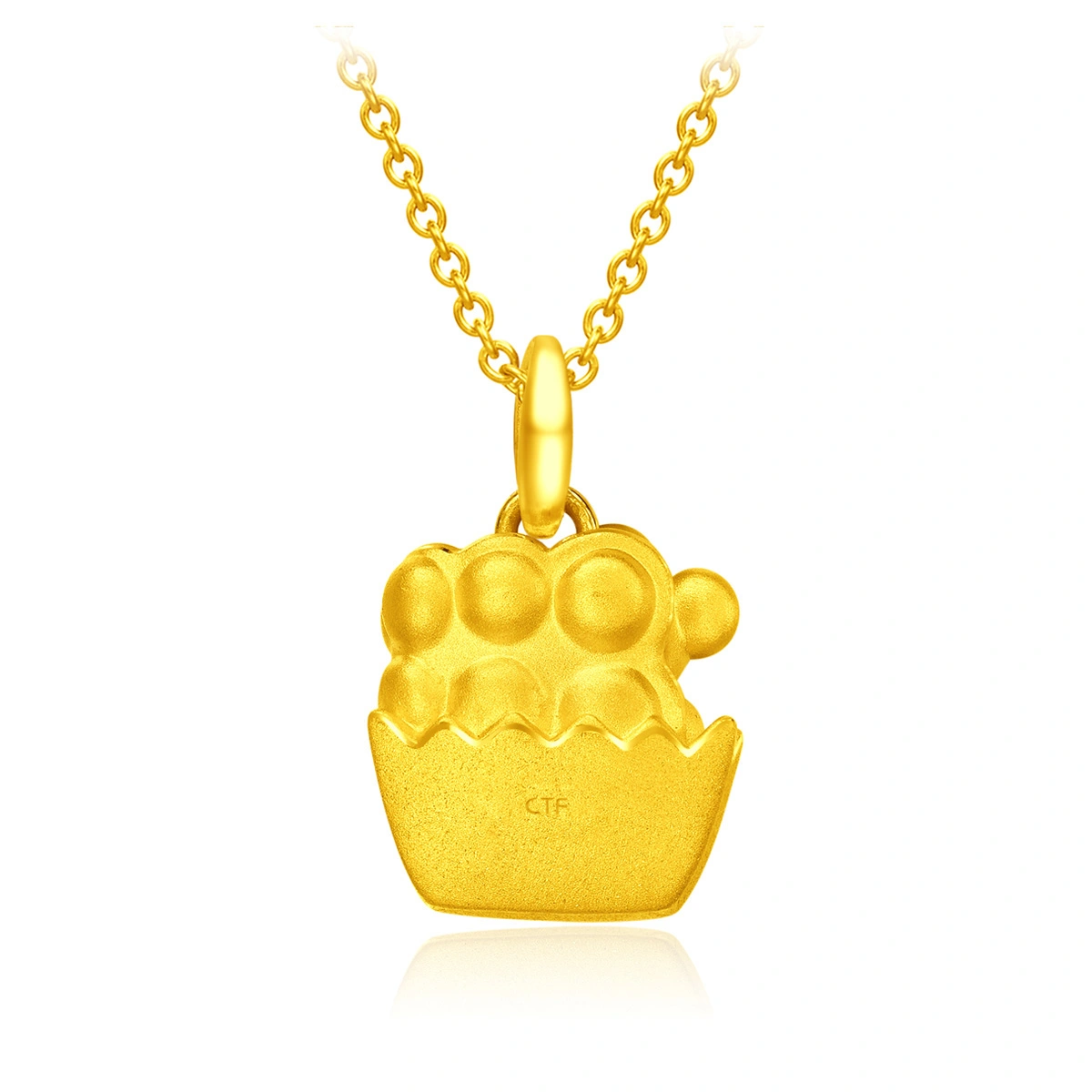 Foodie Collection - Egg Waffle Mickey Mouse 999 Gold pendant