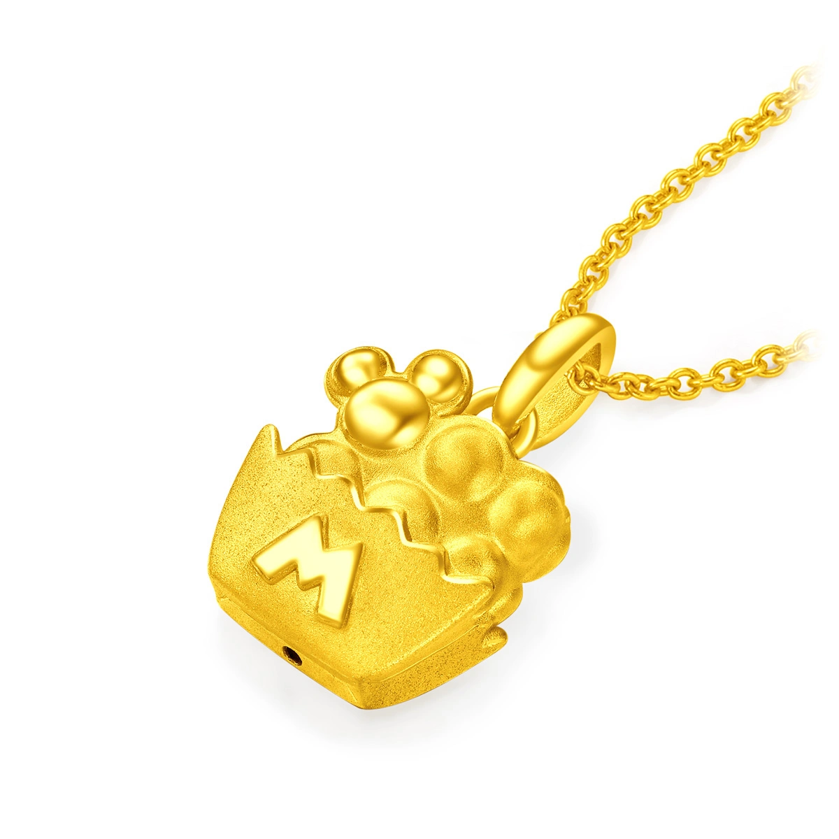 Foodie Collection - Egg Waffle Mickey Mouse 999 Gold pendant
