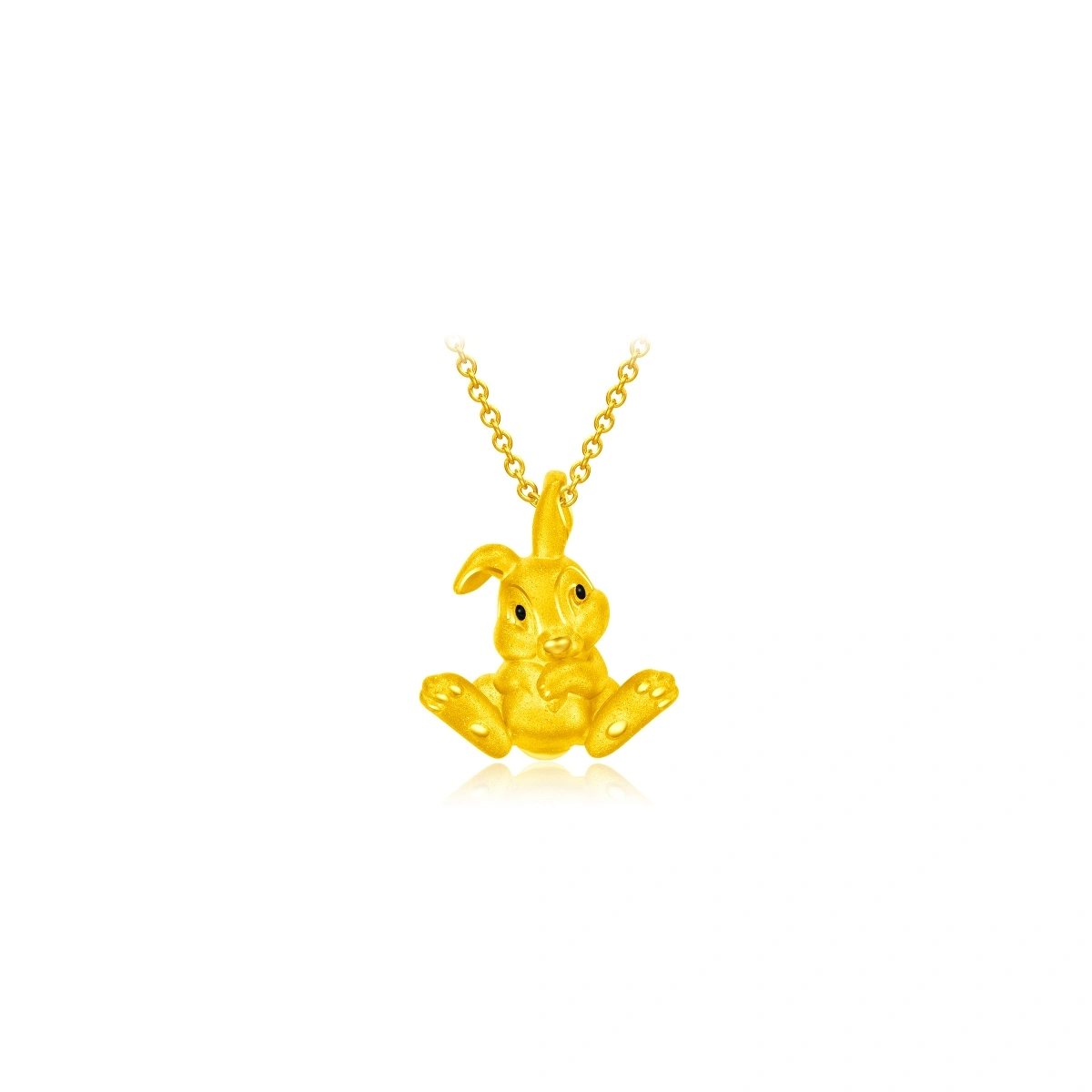 Thumper & Miss Bunny 999 Gold pendant