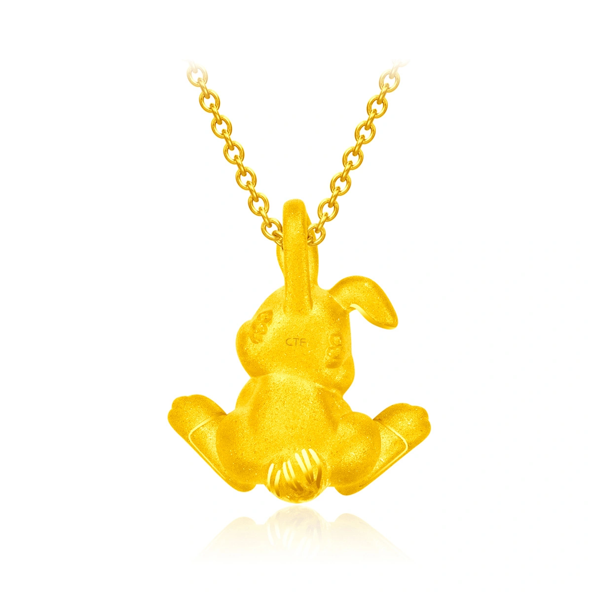 Thumper & Miss Bunny 999 Gold pendant