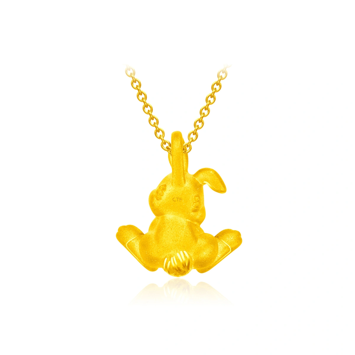 Thumper & Miss Bunny 999 Gold pendant