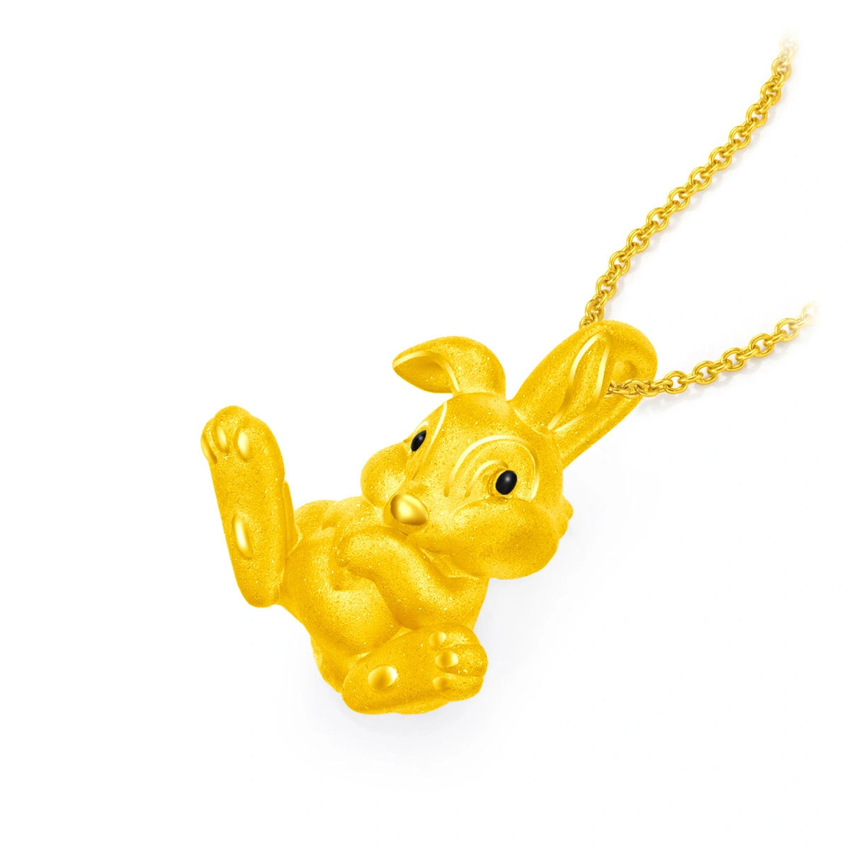 Thumper & Miss Bunny 999 Gold pendant