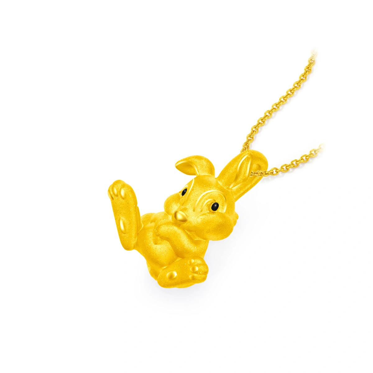 Thumper & Miss Bunny 999 Gold pendant