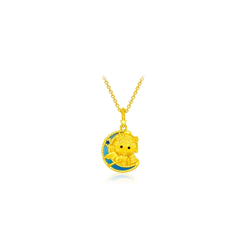 星座系列 - 處女座小丸子999足金工藝精品串飾
