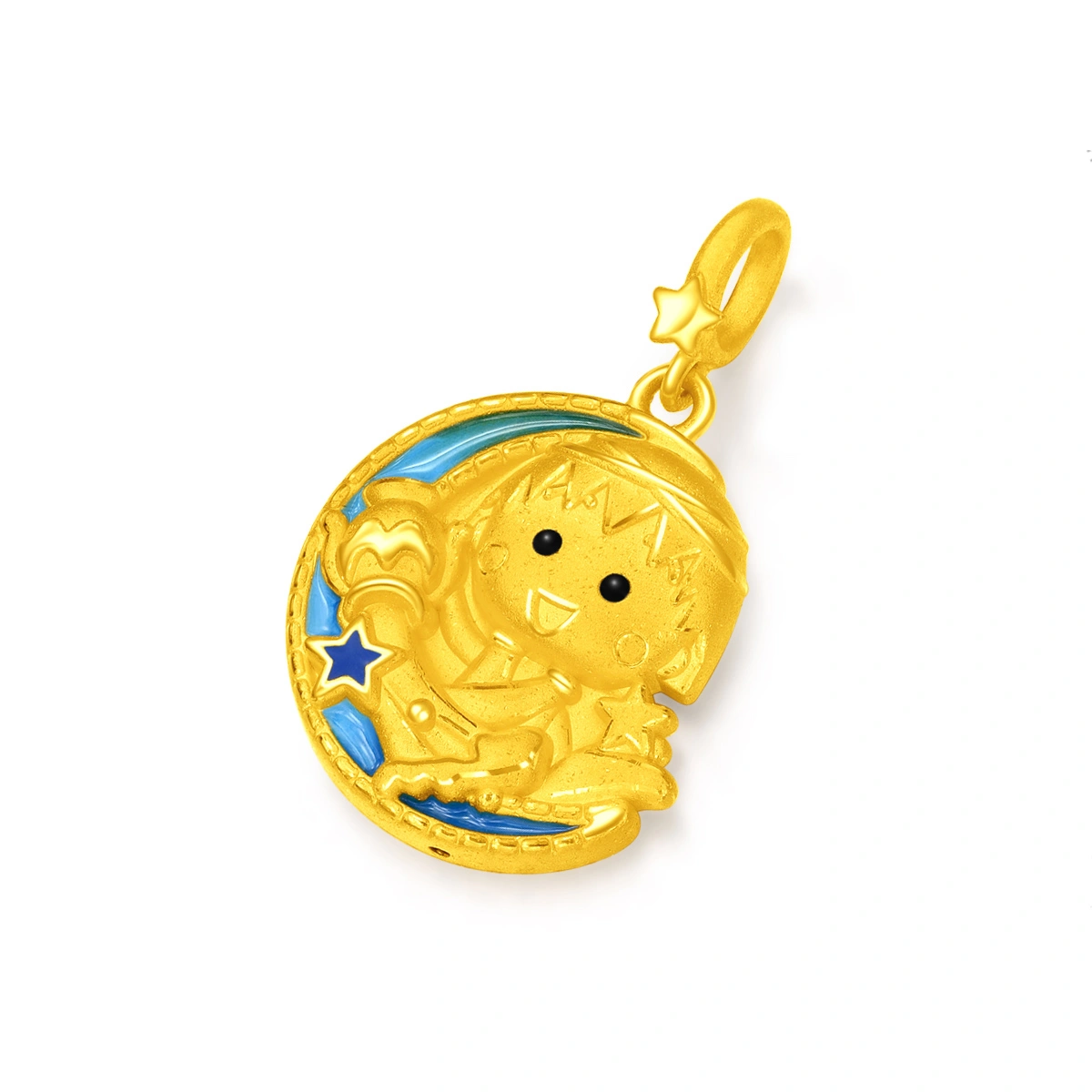 星座系列 - 水瓶座小丸子999足金工藝精品串飾