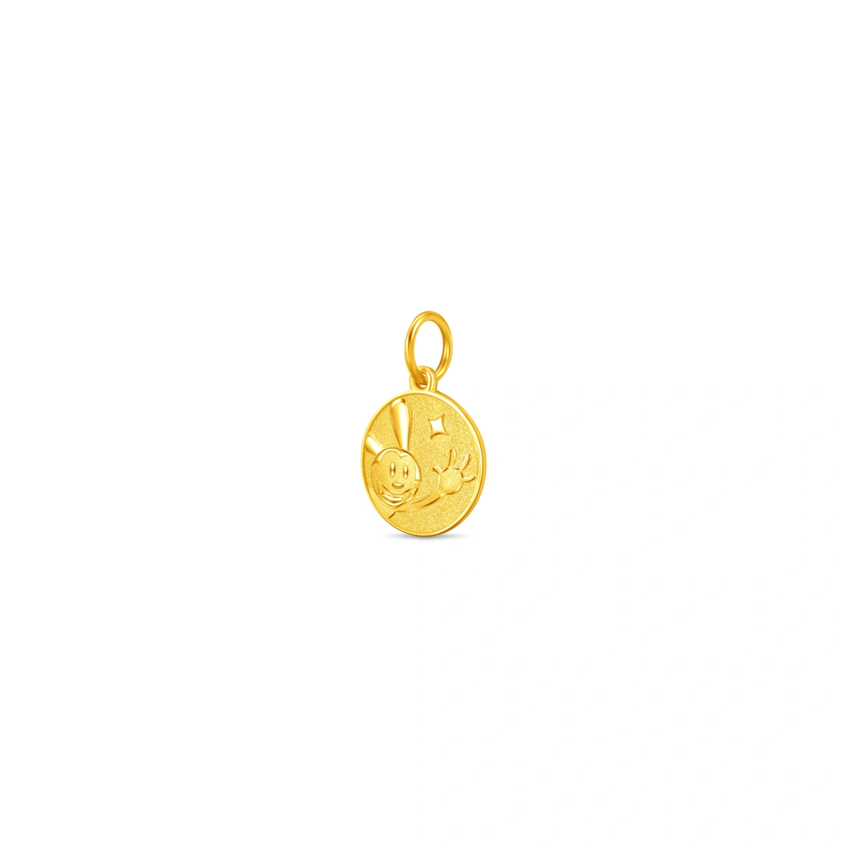 Oswald The Lucky Rabbit 999 Gold pendant
