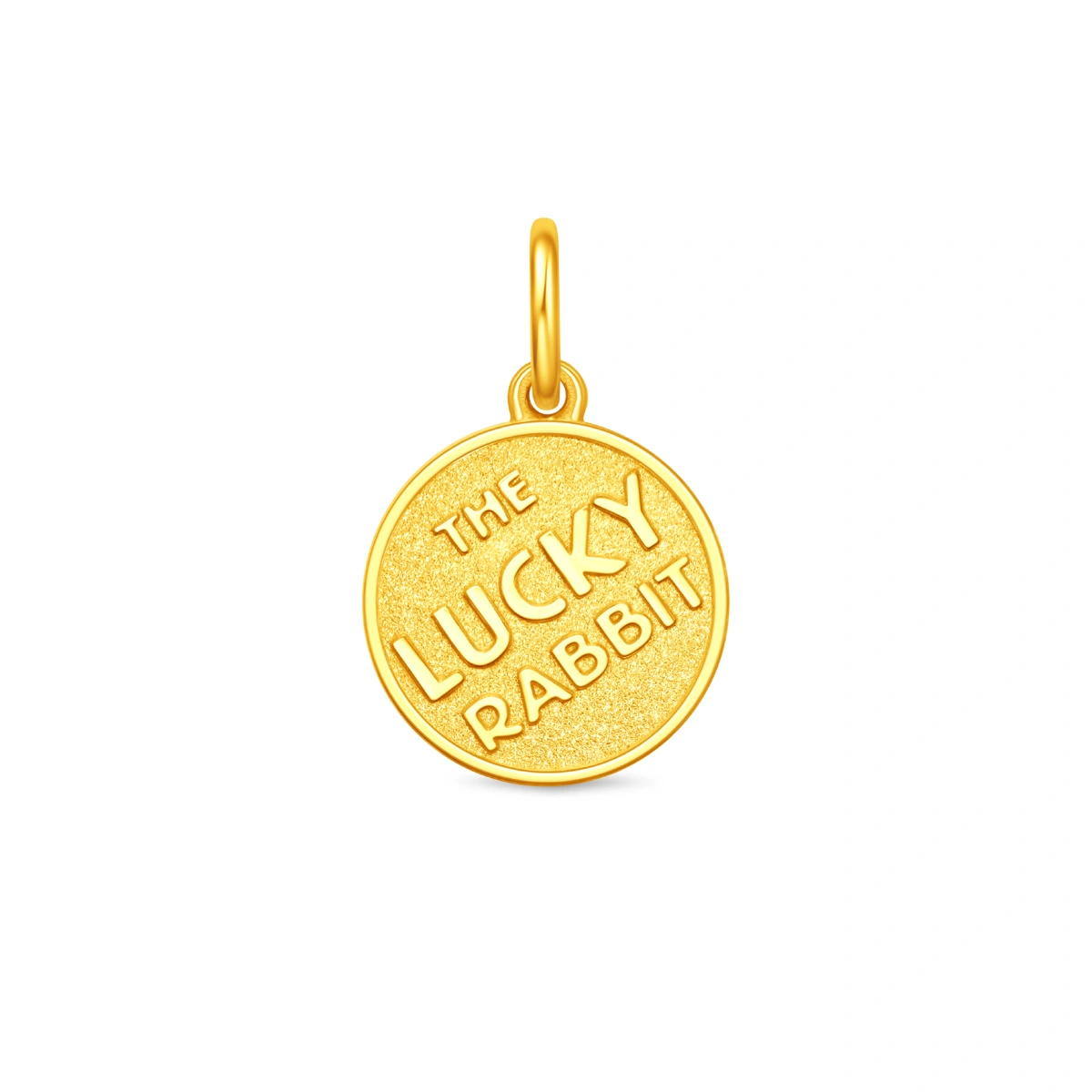 Oswald The Lucky Rabbit 999 Gold pendant