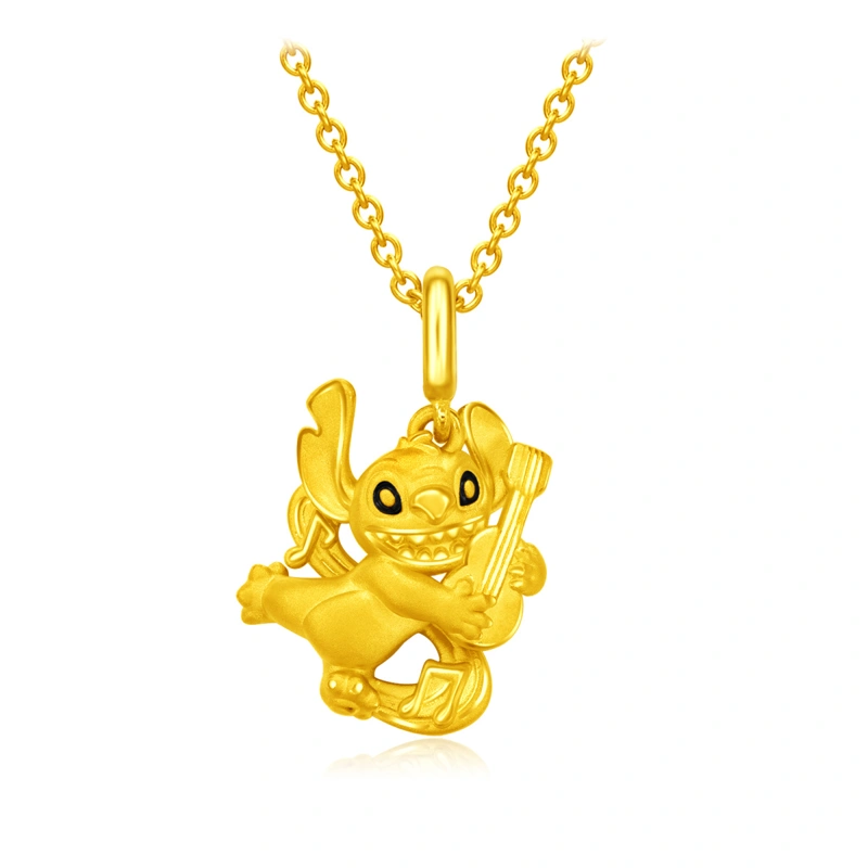 史迪仔999足金工藝精品吊墜