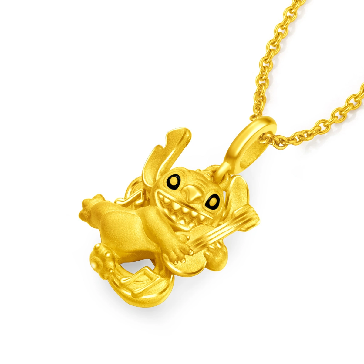 史迪仔999足金工藝精品吊墜