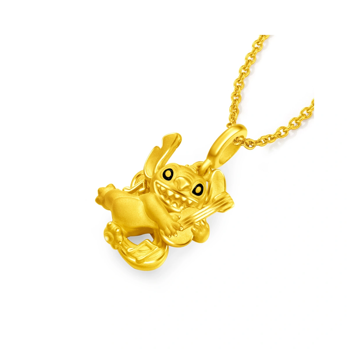 史迪仔999足金工藝精品吊墜