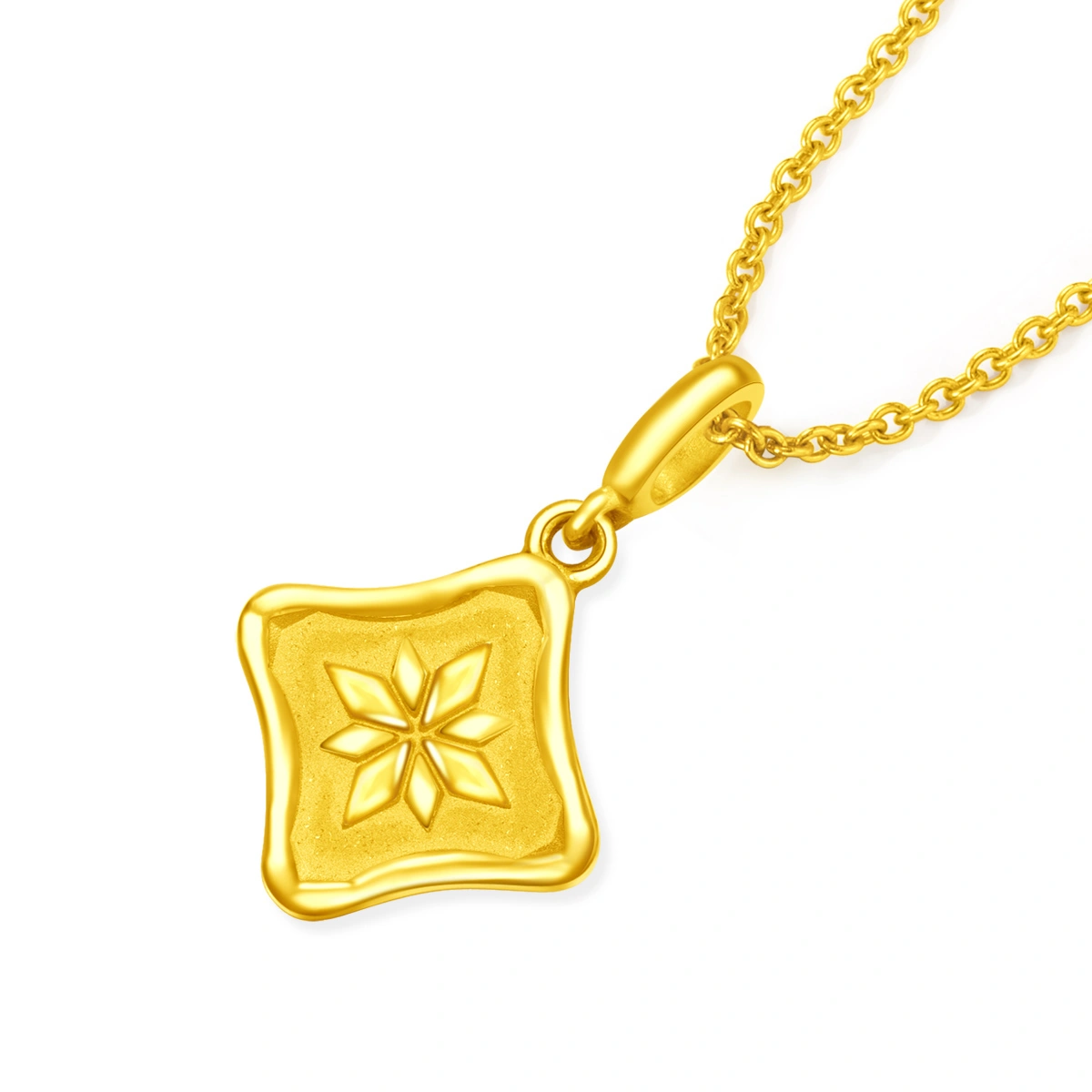 艾莎公主999.9黃金工藝精品吊墜