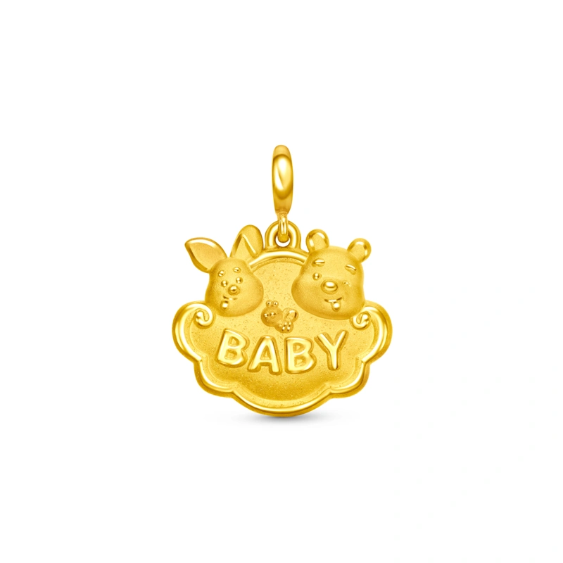 小熊維尼999足金工藝精品吊墜