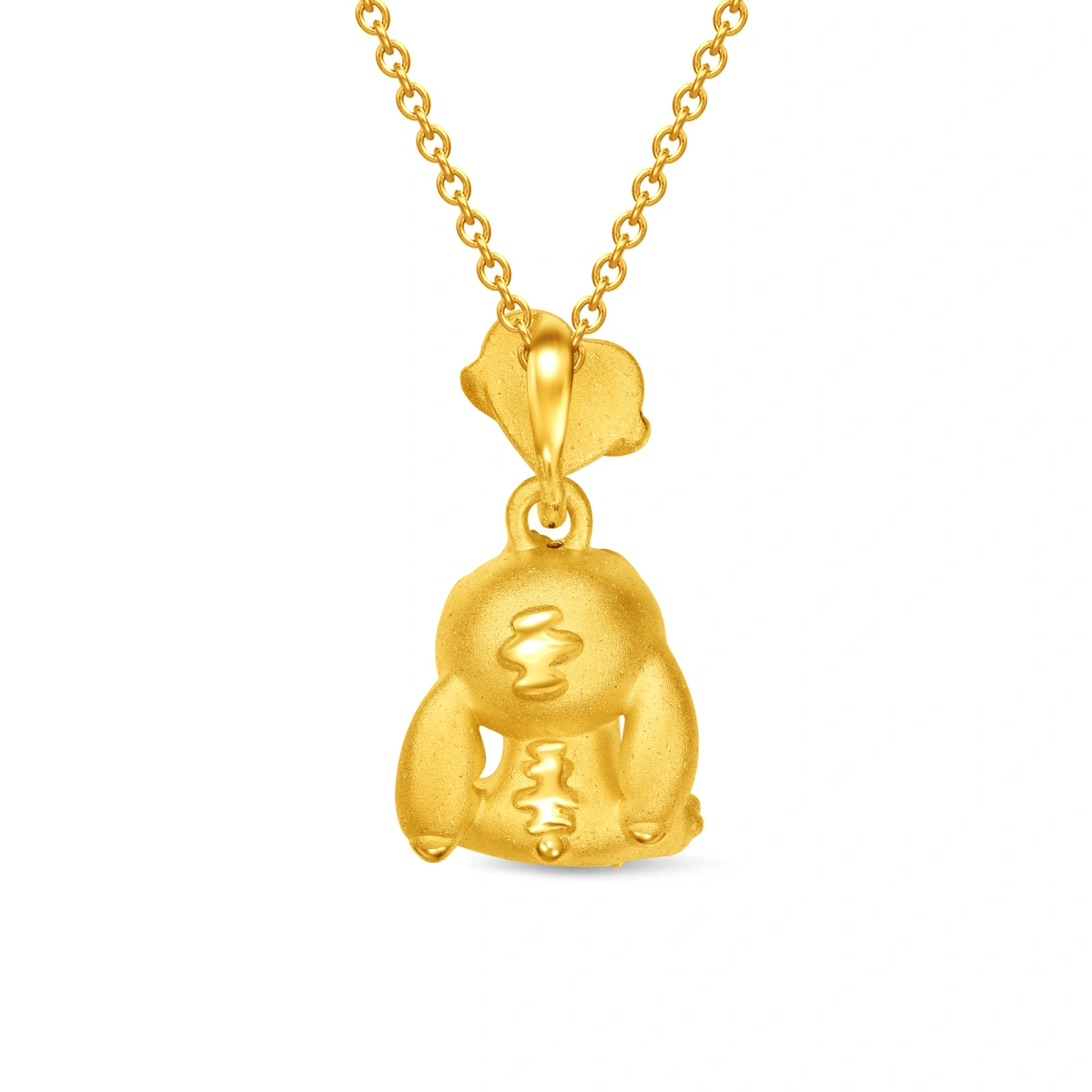 史迪仔999足金工藝精品吊墜