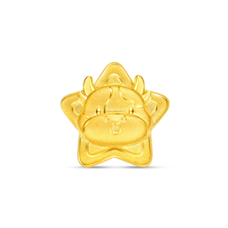 999 Gold charm