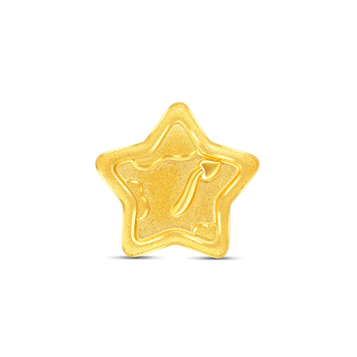 999 Gold charm