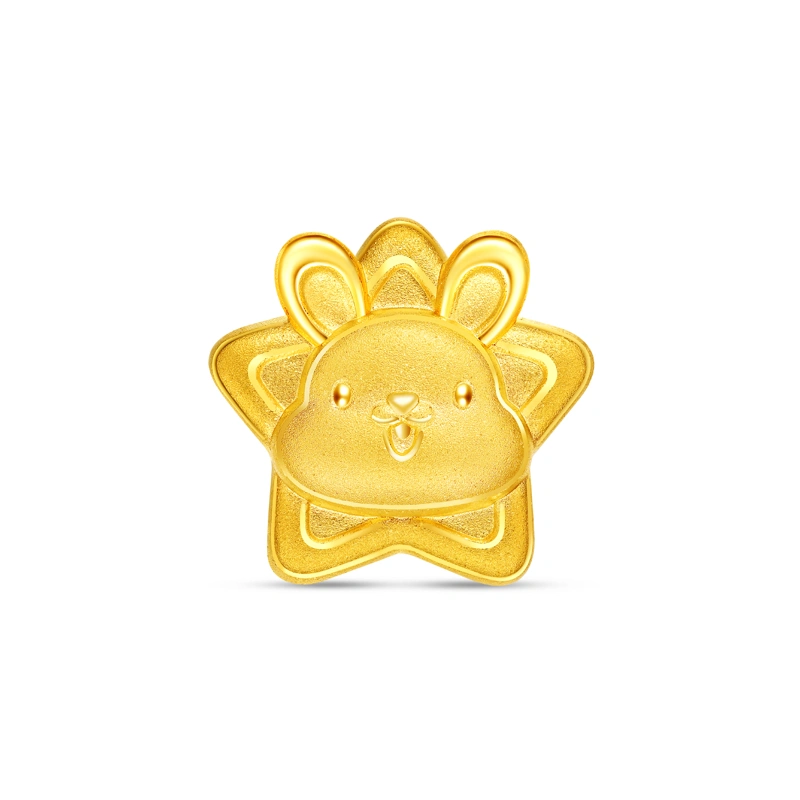 999 Gold charm