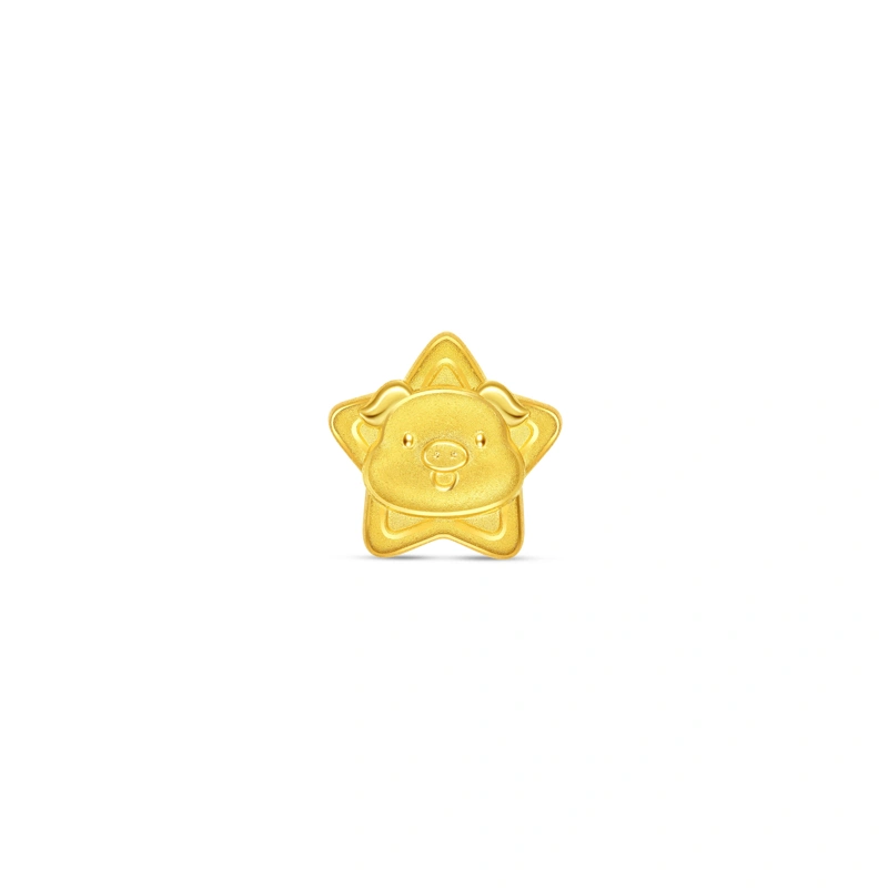 999 Gold charm