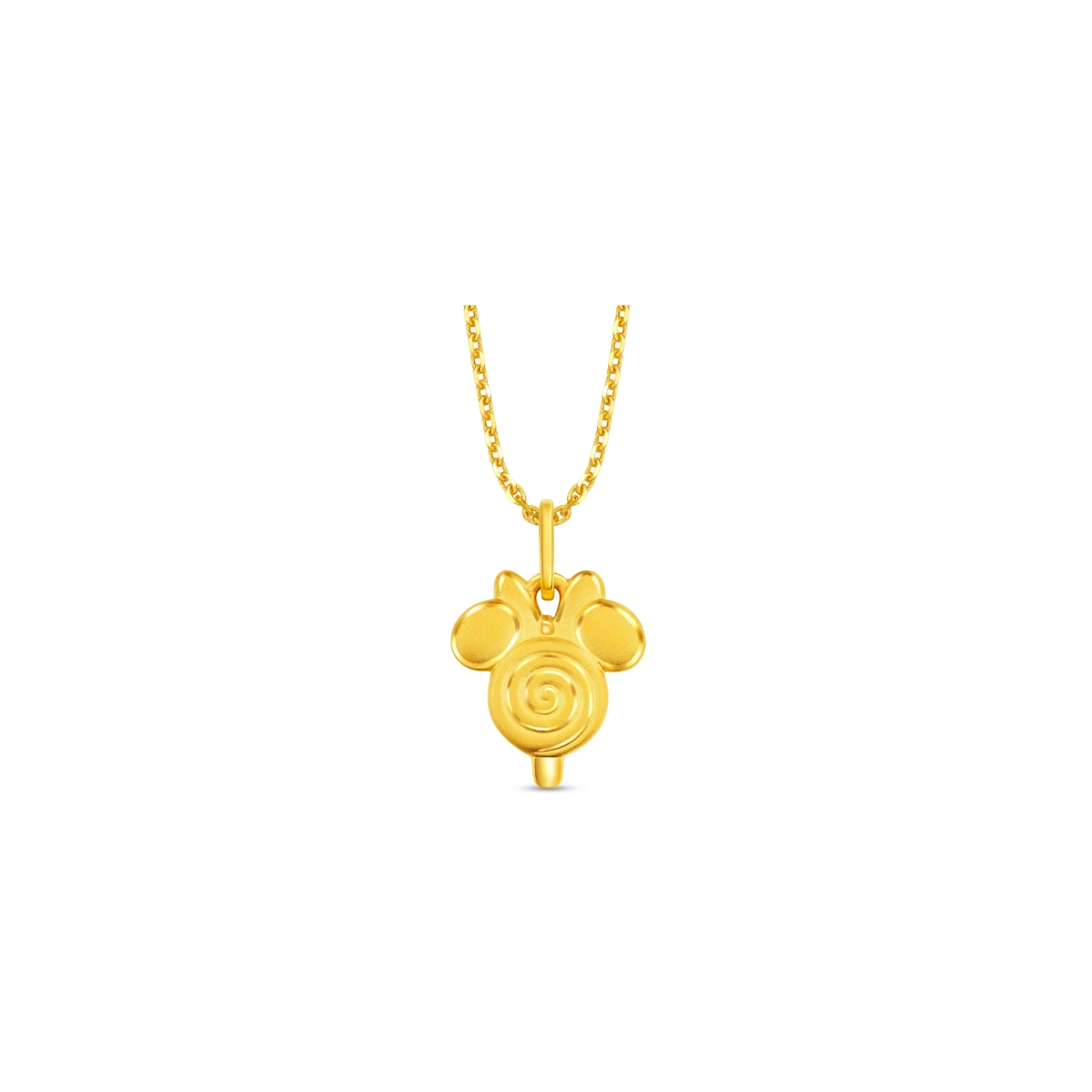 Minnie Lollipop 999 Gold pendant