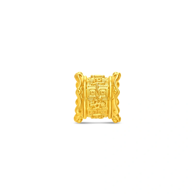 平安兩字金999足金工藝精品串飾
