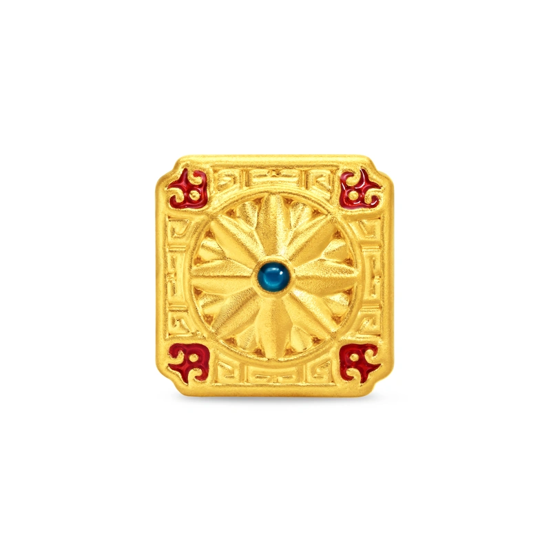 999 Gold charm