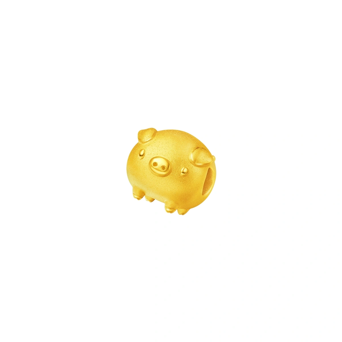 Flying Pig 999 Gold charm