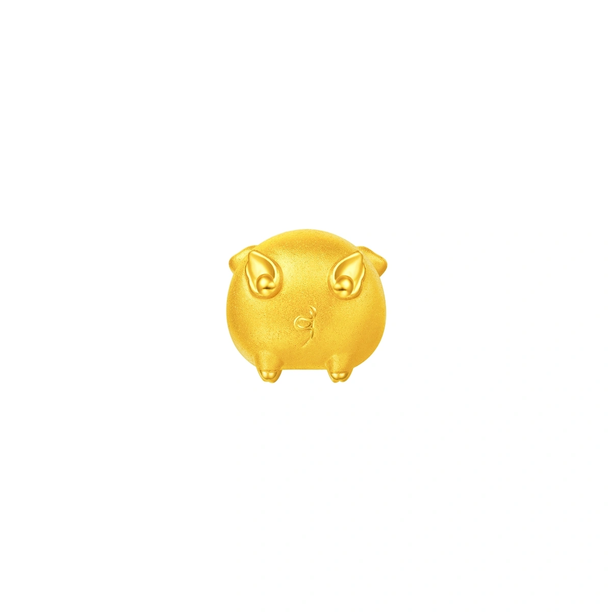 Flying Pig 999 Gold charm