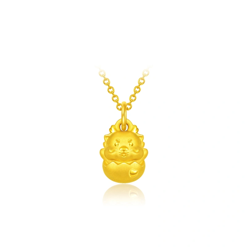 破蛋龍999足金工藝精品吊墜