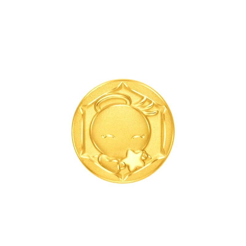 999 Gold charm