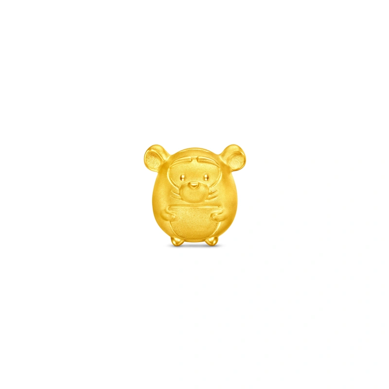 跳跳虎999足金工藝精品串飾