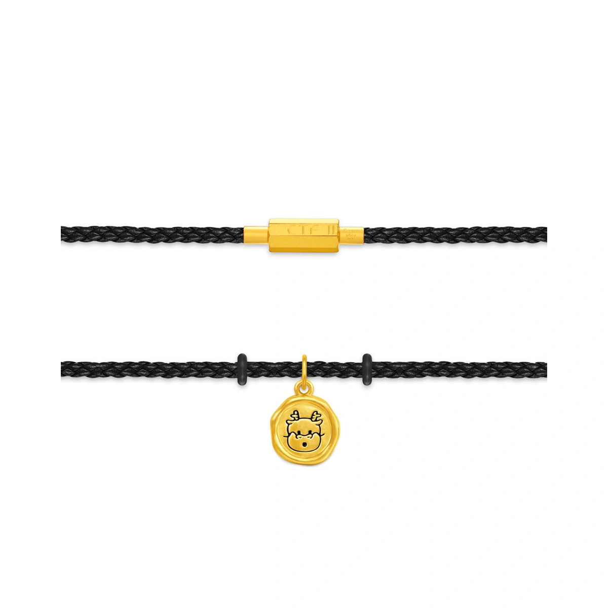 Dragon & Rooster 999 Gold pendant